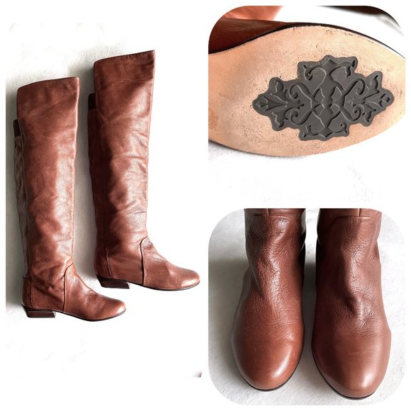 Anthropologie Shoes - Anthropologie D Vita over the knee Leather boots